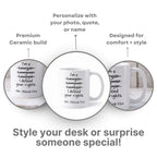 Personalized Name Ceramic Mug For Lawyer