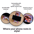 Personalized Photo MDF Mobile Stand