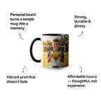 Black Ceramic Photo Coffee Mug