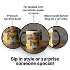 Black Ceramic Customized Photo Coffee Mug