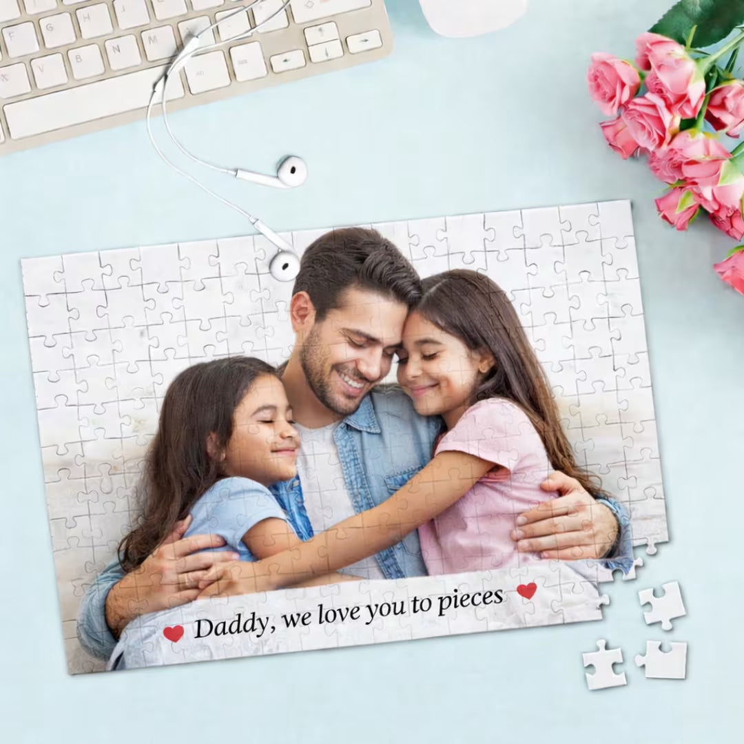 Customized Photo & Message Puzzle for Dad