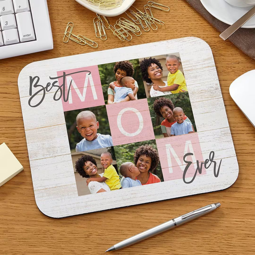 Customized Best Mom Ever Photo Mouse Pad