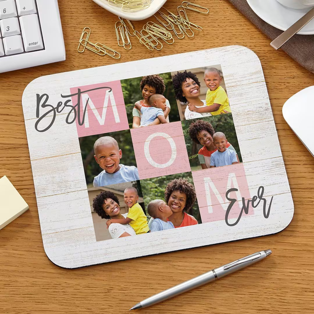 Customized Best Mom Ever Photo Mouse Pad
