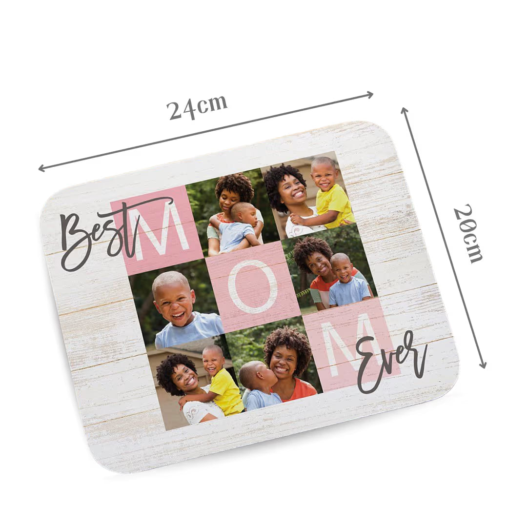 Customized Best Mom Ever Photo Mouse Pad