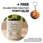 Quote Flower Ceramic Pot for Brother