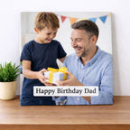 Happy Birthday Dad Photo Ceramic Tile Frame