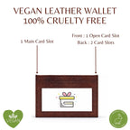 Personalized RFID Protected Chain Wallet with Card Holder - Brown