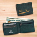 Personalized RFID Protected Chain Wallet with Card Holder - Green