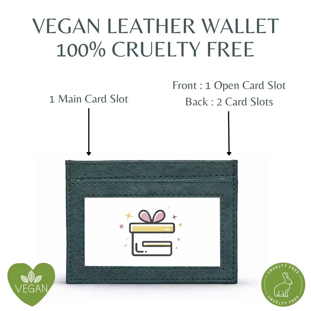 Personalized RFID Protected Chain Wallet with Card Holder - Green