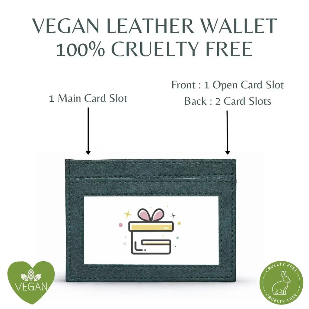 Personalized RFID Protected Chain Wallet with Card Holder - Green
