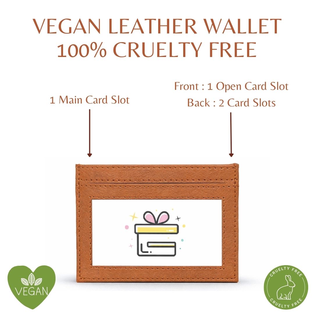 Personalized RFID Protected Chain Wallet with Card Holder - Tan