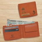 Personalized RFID Protected Vegan Leather Coin Pocket Wallet