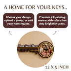 Personalized Key Shaped Photo Wooden Holder
