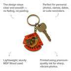 Love Forever Quote Photo Mdf Keychain