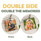 Square Mdf Double Side Photo Keychain
