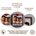 Love you Bhai Photo Wooden Fridge Magnet