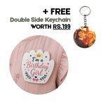Customized MDF Hand Shaped Badge (Safety Pin Attachment)