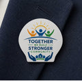 Customized MDF Shell Shaped Badge (Safety Pin Attachment)