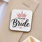 Customized MDF Square Badge (Safety Pin Attachment)