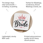 Customized MDF Square Badge (Safety Pin Attachment)