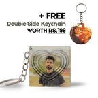 Heart Customized 3d Photo Keychain