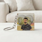 Heart Customized 3d Photo Keychain