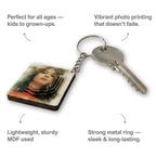 Rectangle Customized 3d Photo Keychain