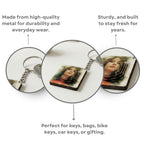 Rectangle Customized 3d Photo Keychain