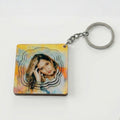 Square Customized 3d Photo Keychain
