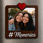 Memories Friends Photo Wooden Fridge Magnets