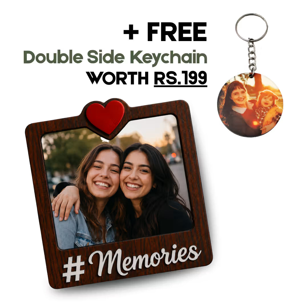 Memories Friends Photo Wooden Fridge Magnets