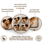 Mom & Son MDF Square Photo Tea Coaster