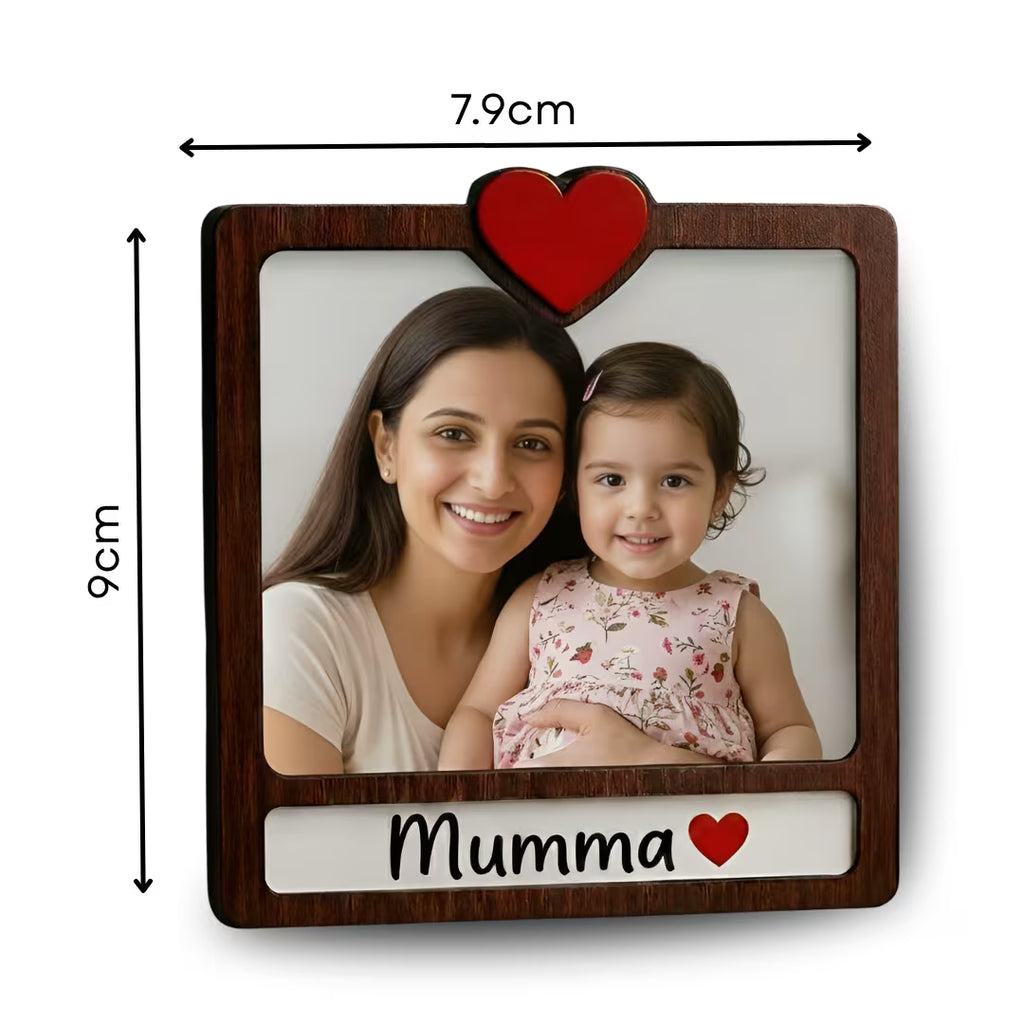 Mumma Wooden Personalized Photo Fridge Magnet