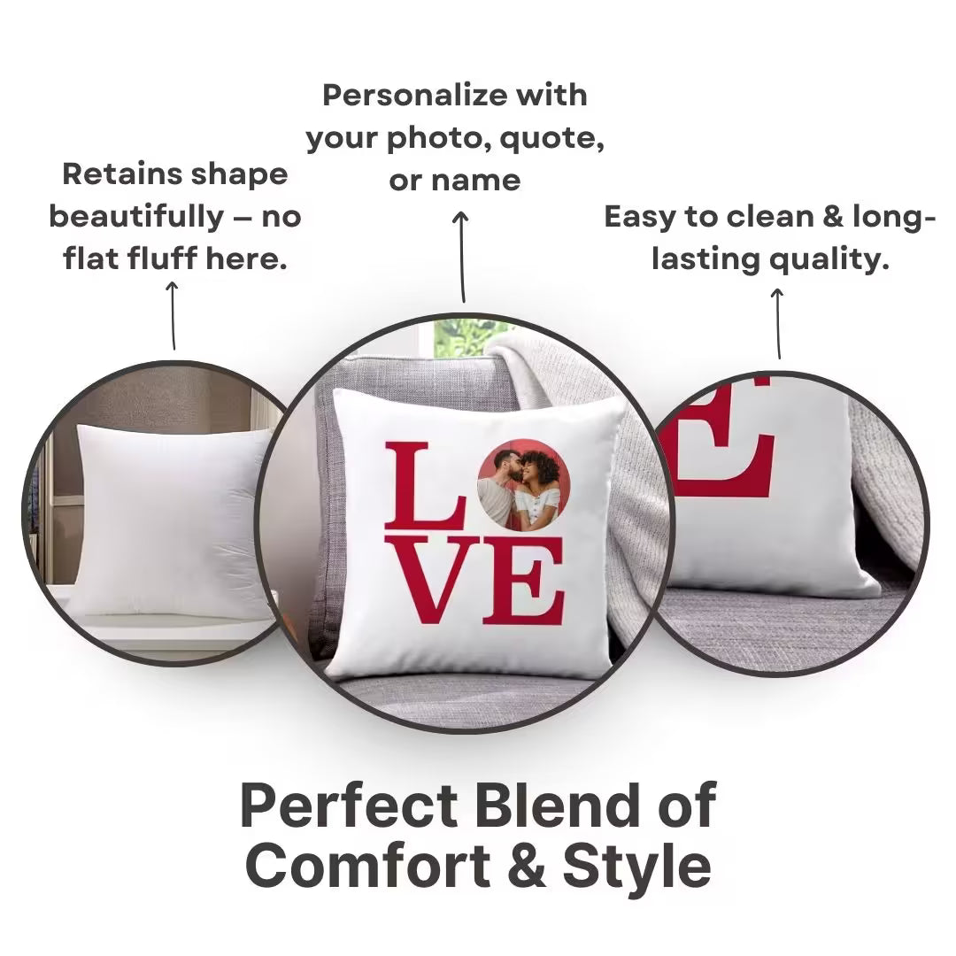 Customized Photo Satin Love Pillow