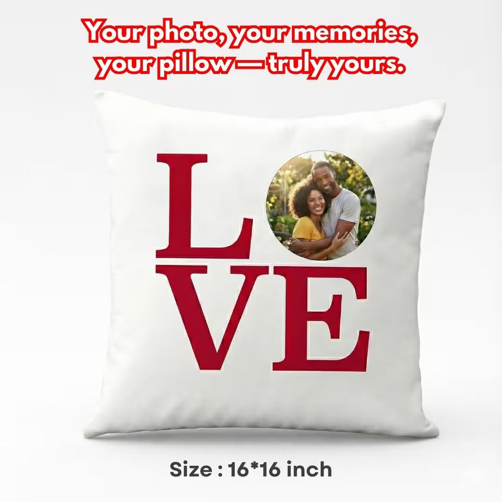 Customized Photo Satin Love Pillow