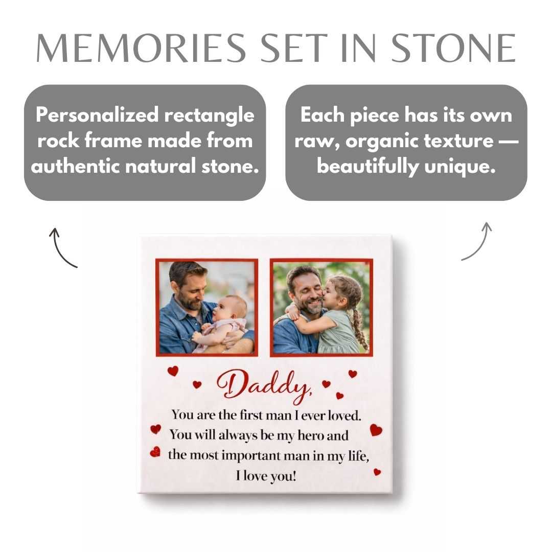 Photo Daddy Quote Personalized Ceramic Tile