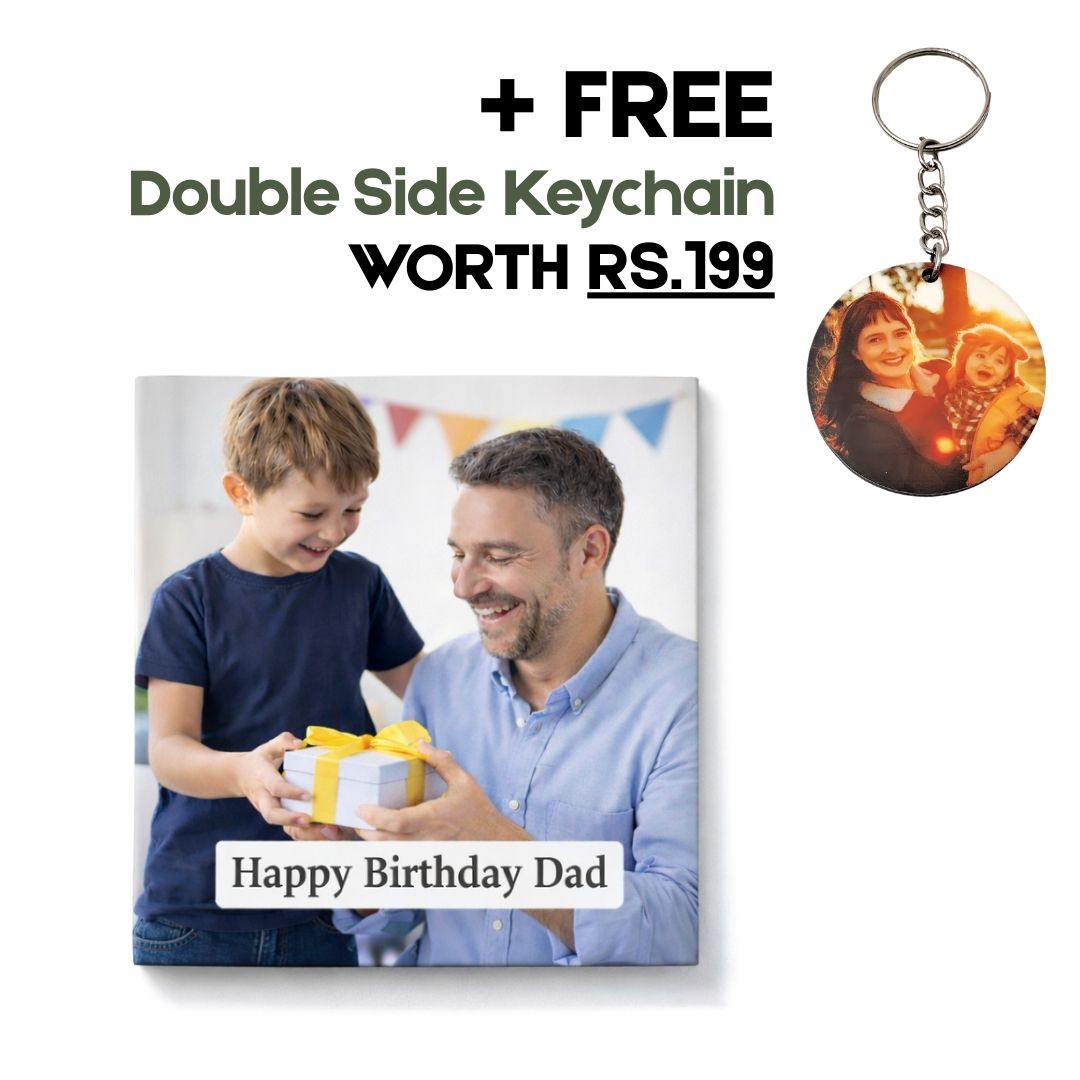 Happy Birthday Dad Personalized Ceramic Tile