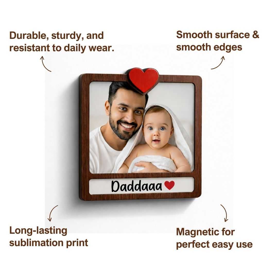 Photo Daddy MDF Persoanzlied Fridge Magnet