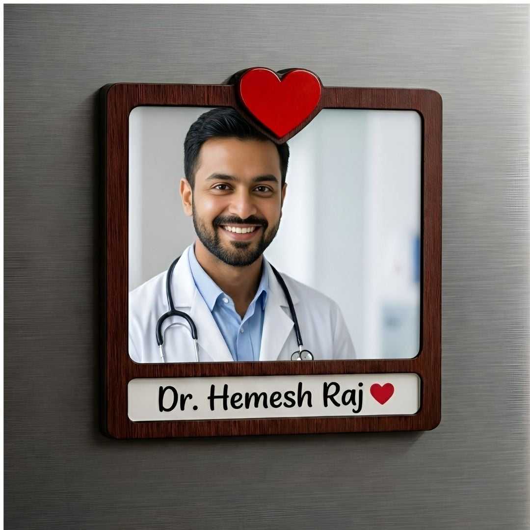 MDF Doctor's Photo PersonalizedFridge Magnet