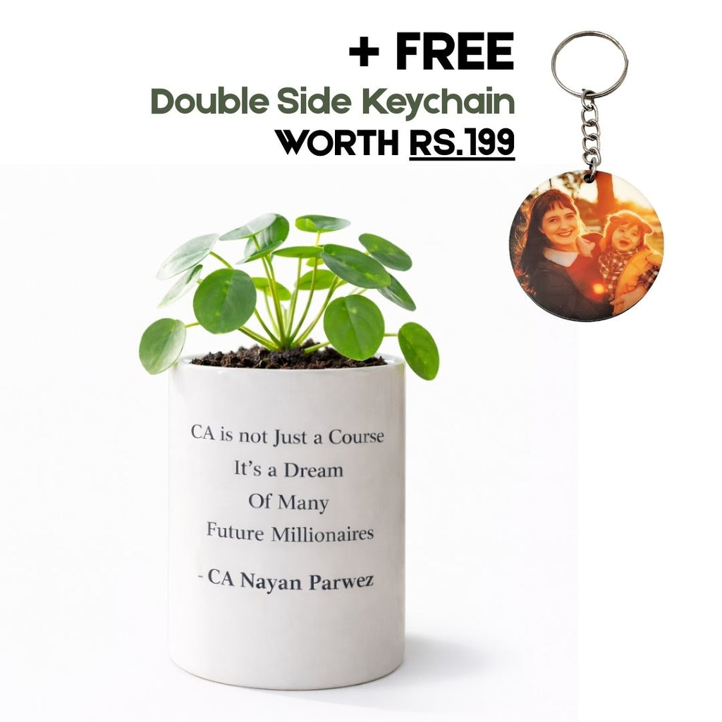 Customized Quote & Picture Ceramic Vase For CA