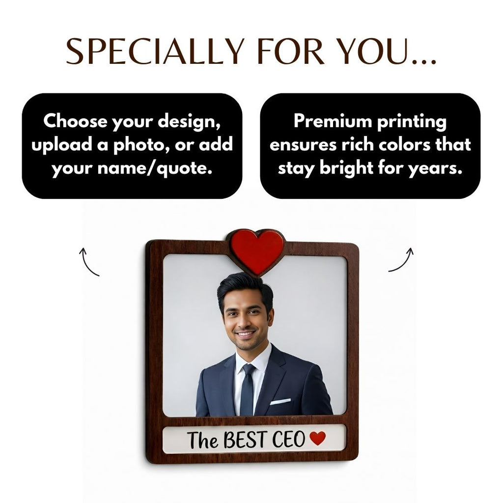 MDF The Best CEO Customized Fridge Magnet