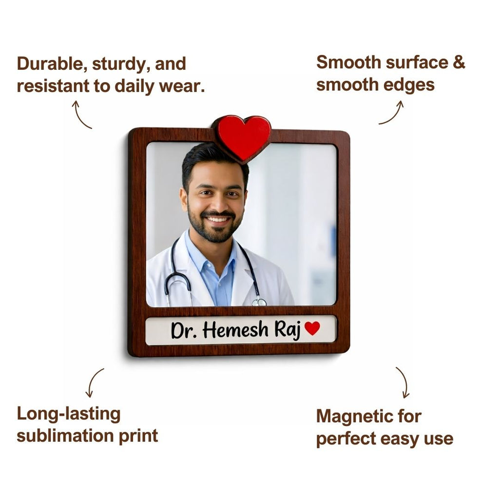 MDF Doctor's Photo PersonalizedFridge Magnet