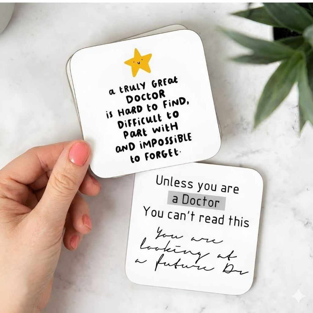 MDF Tea Coastes for Doctor Set of 2