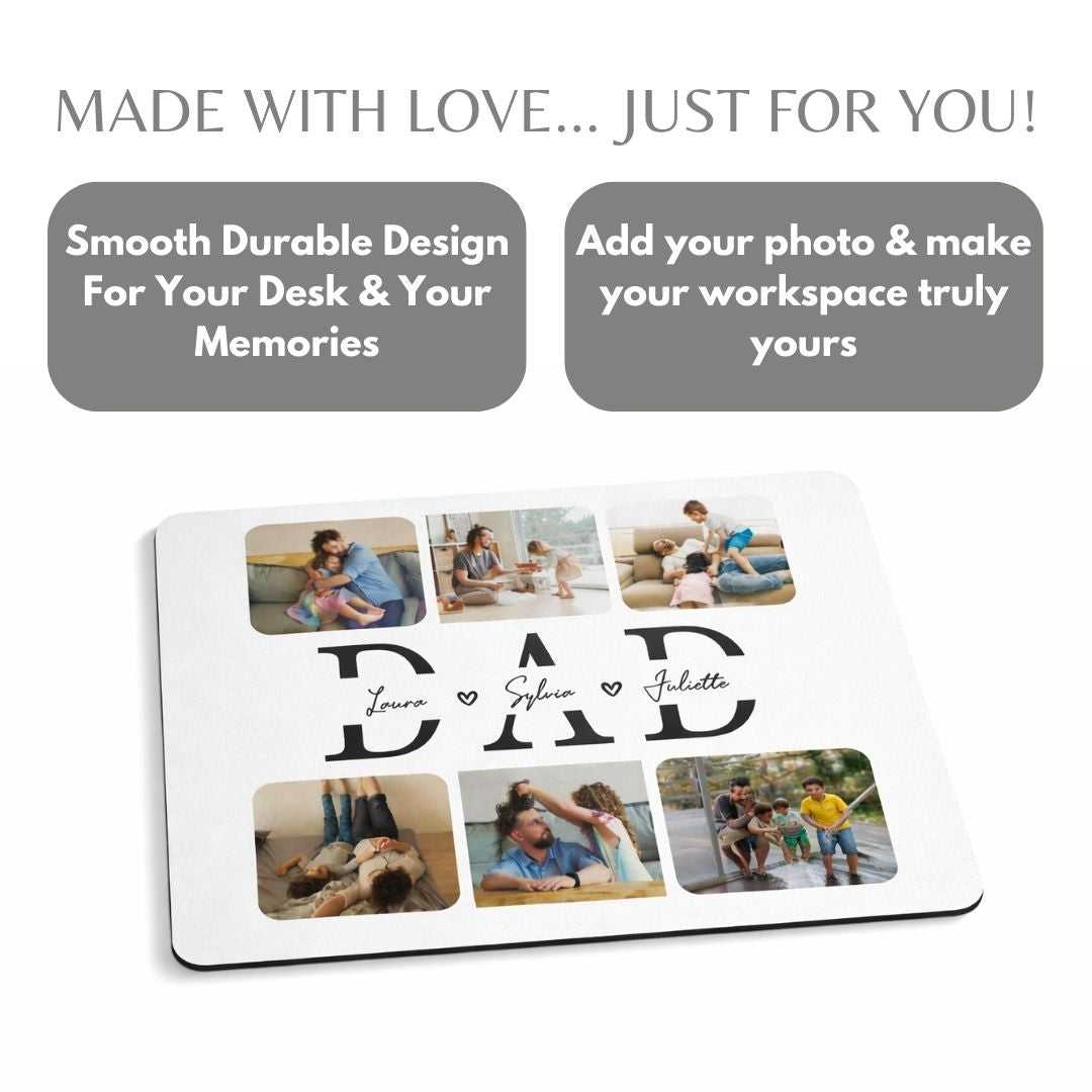 Dad Picture Personalized Mouse Pad