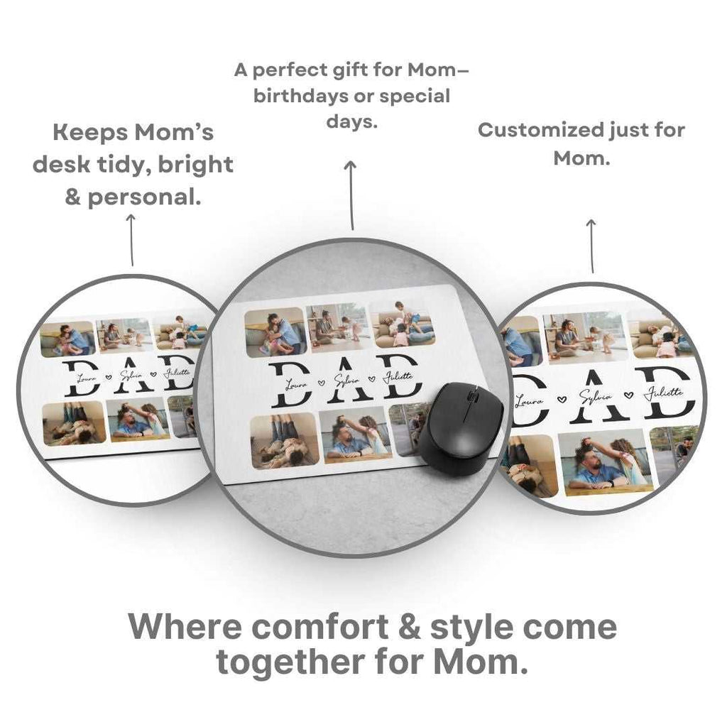 Dad Picture Personalized Mouse Pad