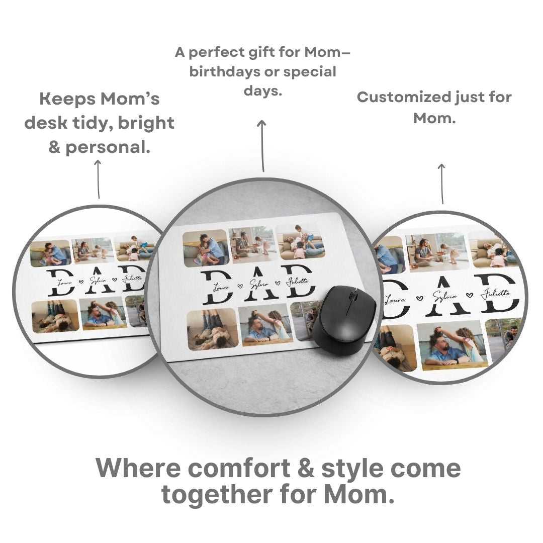 Dad Picture Personalized Mouse Pad