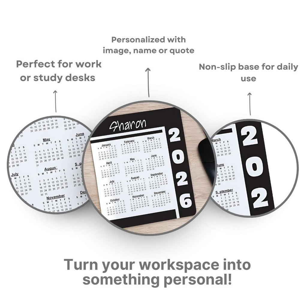 Customized Calender theme Mouse pad