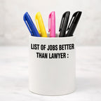 Personalized Lawyer Pen Stand