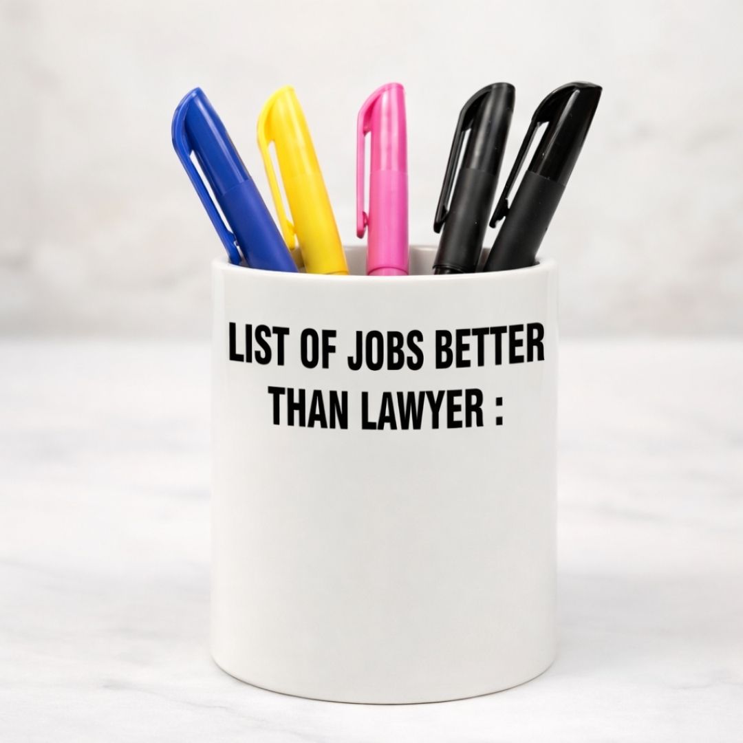 Personalized Lawyer Pen Stand