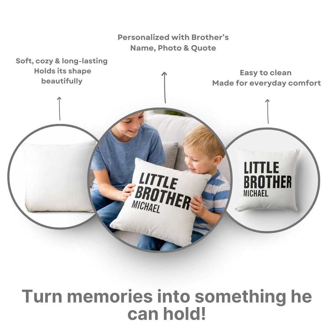 Photo White Furr Little Brother Pillow